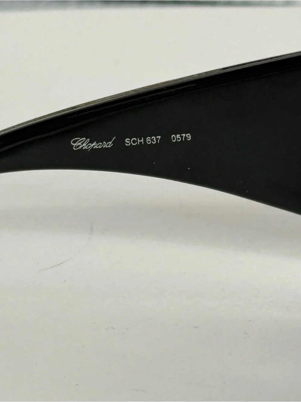 Chopard wrap shield  Sunglasses with Case SCH 637 0579 made in Italy  23kt gp